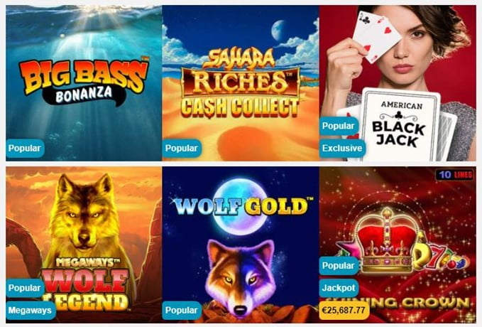 Spelutbud på EU Casino