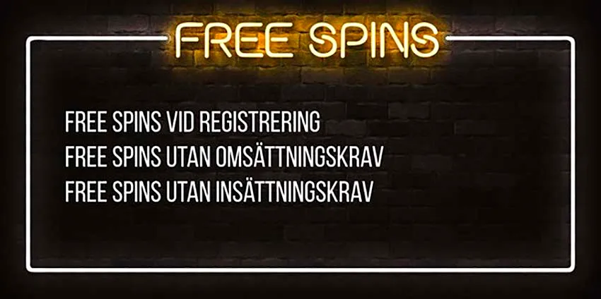 Free spins för svenska spelare på casino utan svensk licens