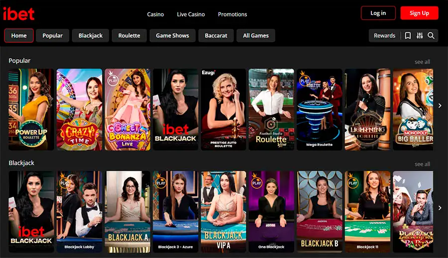 Spelutbud casino och live casino