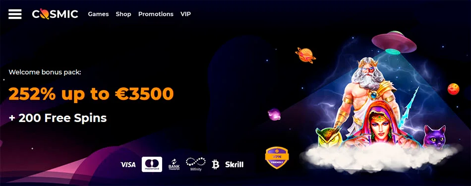 Recension av CosmicSlot Casino