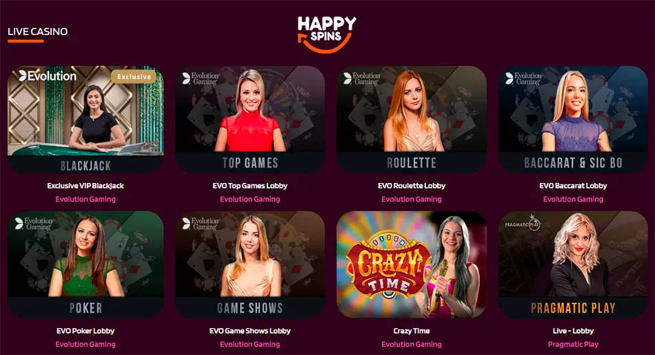 Casinospel på HappySpins