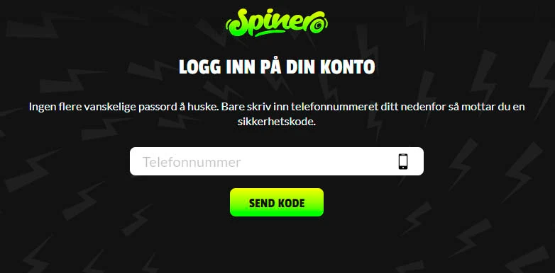 Spinero casino registrering